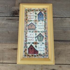 Vintage 1994 Home Wall Hanging Bird Houses